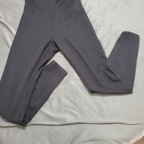 Love Soft Jumpsuit Women Small Sleeveless Surplice Jersey Knit Stretch Built In - Picture 6 of 9